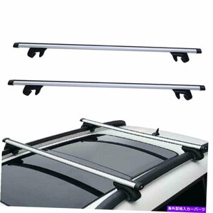 48 カーユニバーサルトップルーフラッククロスバー荷物荷物キャリアレール +ロック48 Car Universal Top Roof Rack Cross Bar Luggage C