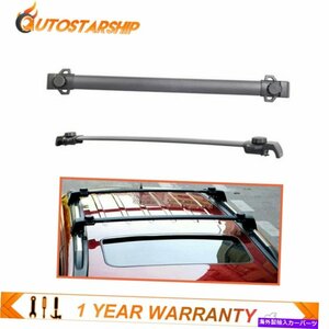 2007-17の2xトップブラックルーフラッククロスバーJeep Patriot w/ OEMルーフレール腹筋2X Top Black Roof Rack Cross Bars For 2007-17 J