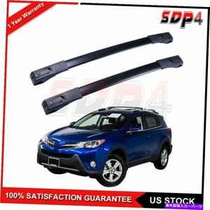 2013-2018のトップルーフラックペアトヨタRAV4クロスバーキャリア荷物貨物Pair Top Roof Racks For 2013-2018 Toyota RAV4 Cross Bars Car