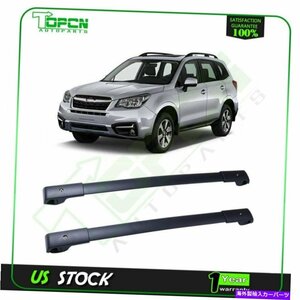 2014-2019に適したクロスバーSubaru Forester Black Roof Rack荷物貨物us us us usCross Bars FIT FOR 2014-2019 Subaru Forester Black R