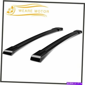 ペアブラックルーフラッククロスバー2005-2010の荷物キャリアセットホンダオデッセイPair Black Roof Rack Cross Bars Luggage Carrier Se