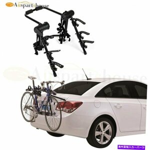 3バイクラックヒッチマウントオートリアキャリアラックハッチバックリアホルダー3 Bike Rack Hitch Mount Auto Rear Carrier Rack Hatchba