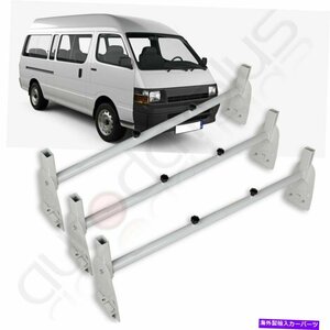 ブラック3バーバンルーフラックラック貨物キャリアフォードシボレーGMCのユニバーサルBlack 3 Bar Van Roof Ladder Rack Cargo Carrier Un