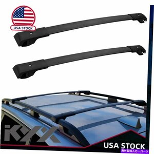 2014-2018のクロスバーバージュルーフラックレールキャリアCross Bar Baggage Roof Rack Rail Carrier For 2014-2018 Subaru Forester Bla