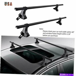 2PCSユニバーサルカートップルーフラッククロスバー48 荷物キャリア調整可能2Pcs Universal Car Top Roof Rack Cross Bar 48 Luggage Ca