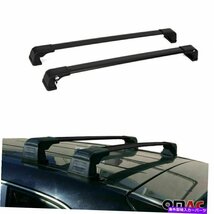 ルーフラッククロスバー荷物キャリアブラックフィットフォードトランジットコネクト2010-2013Roof Rack Cross Bars Luggage Carrier Black_画像3