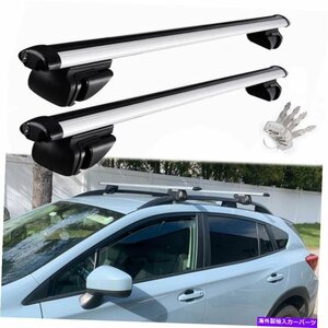 ルーフラッククロスバー荷物キャリアセットスバルクロストレック2016-22の調整可能Roof Rack Cross Bars Luggage Carrier Set Adjustable