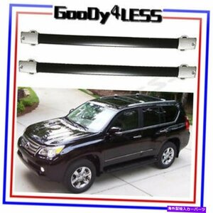 10-18用レクサスGX460 OEファクトリースタイルブラックキャリアトップルーフラッククロスバーFor 10-18 LEXUS GX460 OE Factory Style Bla