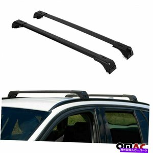 ルーフラッククロスバー荷物キャリアブラックレンジローバーベラー2018-2022Roof Rack Cross Bars Luggage Carrier Black for Range Rover