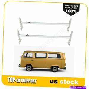 調整可能なルーフラッダーラックバン2バー用ダッジフォードGMCエクスプレス500lbsAdjustable Roof Ladder Rack Van 2 Bar for Chevy Dodge