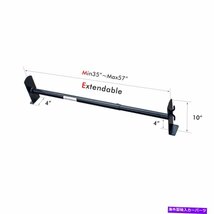 2つのクロスバー掘削バンルーフラッダーラックブラックフォードトランジットコネクト2008-132 Cross Bar Drilling Van Roof Ladder Rack B_画像3