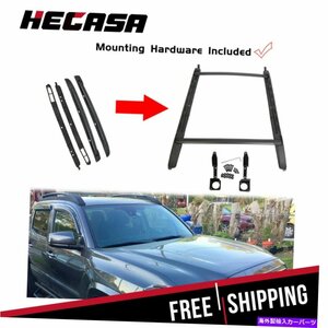 ヘカサルーフラッククロスバーレールセットトヨタタコマダブルキャブ2005-2021HECASA Roof Rack Cross Bars Rail Set for Toyota Tacoma D