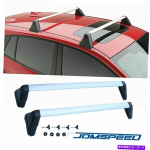 2008-2014スバルWRXクロムアルミニウムルーフラックレールクロス荷物キャリアFits 2008-2014 Subaru WRX Chrome Aluminum Roof Rack Rail