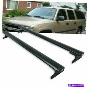 2xルーフラッククロスバーブラックフィット2019-2020ジープコンパスカーゴ荷物2X Roof Rack Cross Bar Black Fits 2019-2020 Jeep Compass