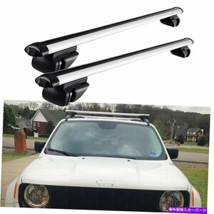 ジープレネゲード48 カートップルーフラッククロスバー荷物荷物貨物自転車キャリア用For Jeep Renegade 48 Car Top Roof Rack Cross Bar