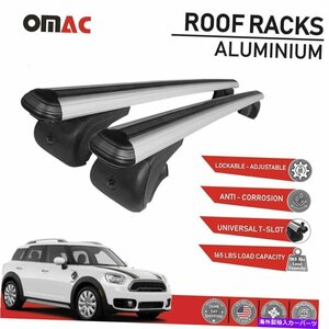 ミニクーパーカントリーマンF60 2017-2022のルーフラック荷物キャリアクロスバーRoof Rack Luggage Carrier Cross Bars For Mini Cooper C