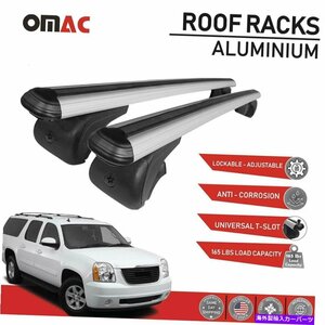 ルーフラッククロスバーGMC用荷物キャリアシルバーYukon XL 2500 2000-2013Roof Rack Cross Bars Luggage Carrier Silver for GMC Yukon X