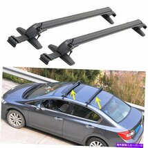 フォードフォーカスのための2PCSカートップルーフラックホンダシビック手荷物荷物キャリアクロス2Pcs Car Top Roof Rack For Ford Focus H_画像1