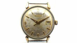 ●BULOVA ブロバー 手巻き アンティーク 腕時計 中古 稼働 ジャンク ベルトなし