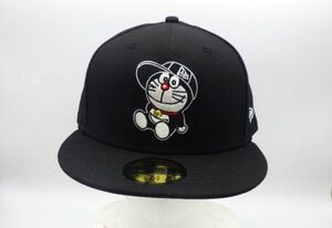 ●未使用 NEW ERA ニューエラ キャップ ドラえもん コラボ ブラック 帽子 61.5㎝ 7 3/4 59FIFTY