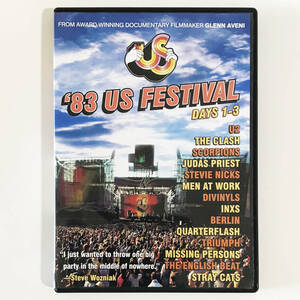 【送料無料！】DVD「'83 US Festival Days 1-3」国内プレーヤー再生可 U2, the Clash, INXS, Men at Work, Stray Cats, Missing Persons