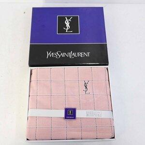 未使用品！YSL イヴ・サンローラン タオルシーツ シングルサイズ ピンク★814v02