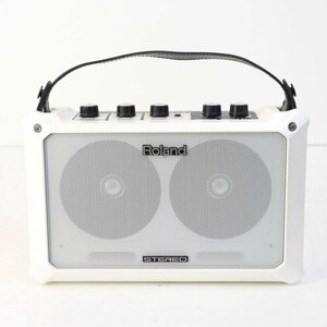 動作品 ローランド MOBILE BA ステレオモバイルアンプ ホワイト モニターアンプ 3チャンネル ミキサー Roland★815v10