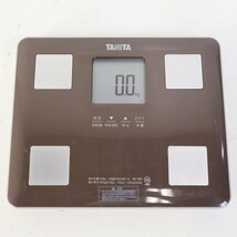 2022年製 TANITA タニタ BC-760 体重計 体組成計 体脂肪計 デジタル ヘルスメーター 乗るピタ ブラウン★817v18_画像1