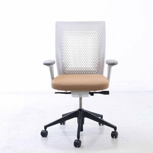 vitra. ヴィトラ【ID Air】ID Chair Concept IDチェア デスクチェア 肘付き 布張り ブラウン系 アントニオ・チッテリオ IDエア★803h08