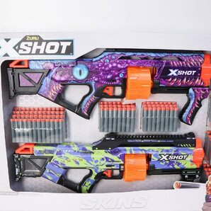 未使用品！ZURU X-SHOT SKINS エックスショット スキンズ ラストスタンド ダーツブラスター 2個パック★796v12の画像4