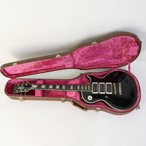 1980 year made beautiful goods Greco Greco EG600 3PU Lespaul custom type black made in Japan Japan Vintage hard case attaching *822v07