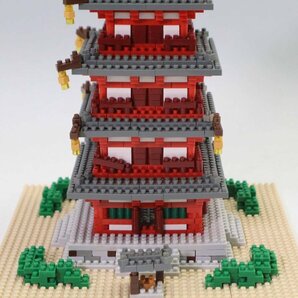 組み立て済 nanoblock ナノブロック 五重塔 デラックスエディション【パーツ欠品有り】◆804f12の画像3