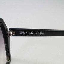 Christian Dior ディオール サングラス 黒 ブラック セルフレーム ケース付き 2402A 90 55□16◆824f03_画像6