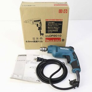 動作品 makita マキタ 6.5mm 高速ドリル 電気ドリル DP2010 取説付き★824v23の画像1