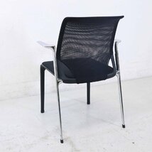 vitra. ヴィトラ MedaSlim メダスリム ミーティングチェア 肘付き 背:メッシュ 座面:布 ブラック アルベルト・メダ★818h07_画像6