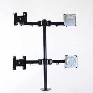 4 screen display stand monitor arm clamp type angle adjustment possibility VESA standard 75×75mm100×100mm*825h02