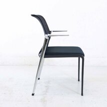 vitra. ヴィトラ MedaSlim メダスリム ミーティングチェア 肘付き 背:メッシュ 座面:布 ブラック アルベルト・メダ★818h02_画像5