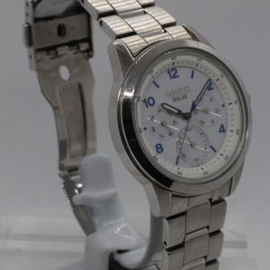 【SEIKO】WIRED SOLAR マルチファンクション V14J 10BAR STAINLESS STEEL 中古品時計 24.4.7の画像4