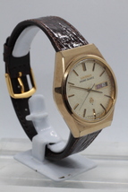 【SEIKO】GRAND QUARTZ 4843-8100 SGP BACK ST.STEEL JAPAN J 中古品時計 未使用ワニ革ベルト装着 24.4.29 _画像4