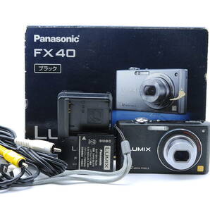 ★実用並品★ パナソニック Panasonic LUMIX DMC-FX40 ブラック 元箱の画像2