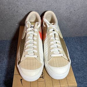 【未使用品】ナイキ NIKE blazer low ‘77 LX NN カジュアルシューズ 32cm ホワイト メンズ コットン