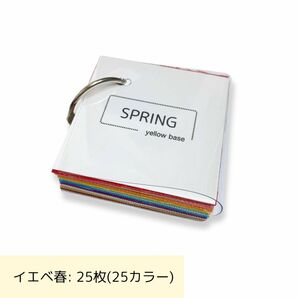 パーソナルカラー　スウォッチ　25色　イエベ春