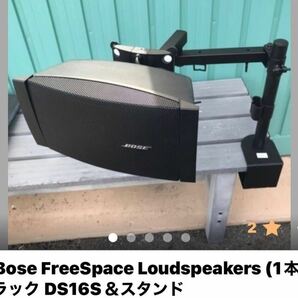 ☆Bose FreeSpace Loudspeakers (1本) ブラック DS16S＆スタンドの画像1