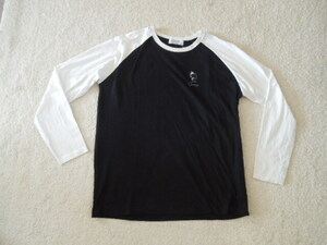 PEANUTS　長袖Tシャツ！Lサイズ・黒×白