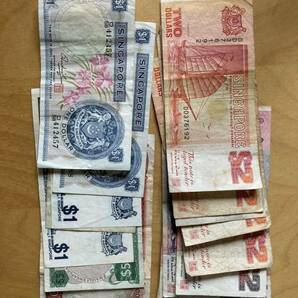 シンガポール 新嘉坡 紙幣 旧札 40ドル 流通品（検索 外国 札 記念 イギリス 英国 マレーシア インド 中国 アジア 南洋 ドル 元の画像3