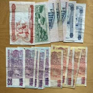 シンガポール 新嘉坡 紙幣 旧札 40ドル 流通品（検索 外国 札 記念 イギリス 英国 マレーシア インド 中国 アジア 南洋 ドル 元の画像2