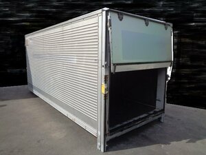 【引取限定】truckcontainer 4500x1850x2170 箱 倉庫 物置 保冷 冷凍冷蔵 アルミVan ガレージ containerハウス 愛媛