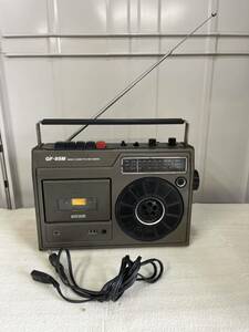 【ラジオのみ動作確認済み】SHARP シャープ ラジオ付テープレコーダー GF-85M ラジオカセット ラジカセ 昭和レトロ レトロ 当時物 現状品