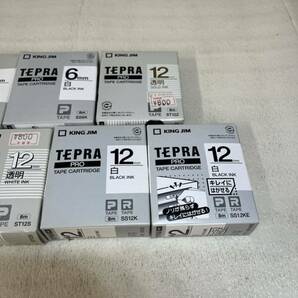 【未開封】TEPRA テプラ PRO テープカートリッジ 4mm 6mm 12mm 白 透明 全7個 純正品 KING JIM キングジム の画像3