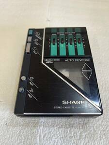 【ジャンク品】SHARP シャープ JC-N5 ポータブル カセットプレイヤー カセット 昭和レトロ レトロ